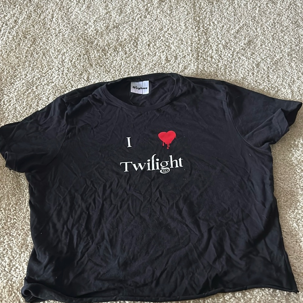 twilight themed cropped top